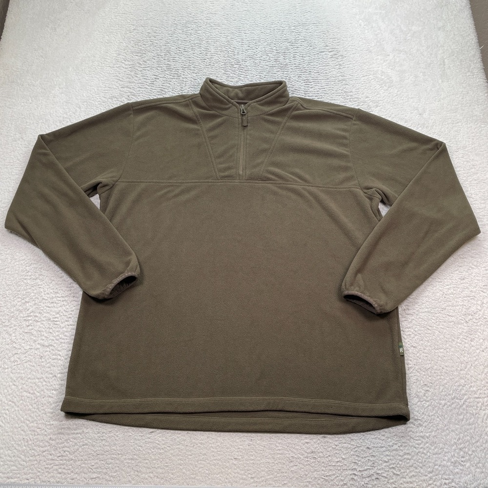 M-TAC Fleece Pullover Men's Estimated Size XL 1/4 Zip Military
